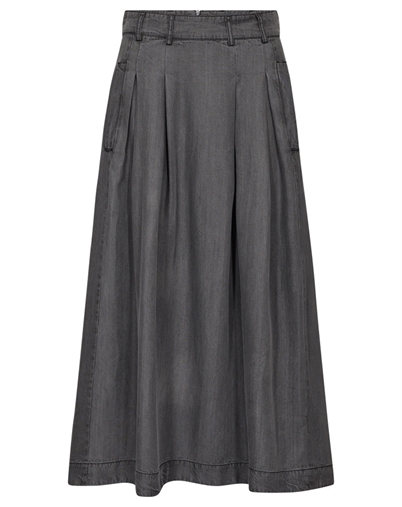 Co´couture - Anya CC Denim Pleat Rock - Mid Grey